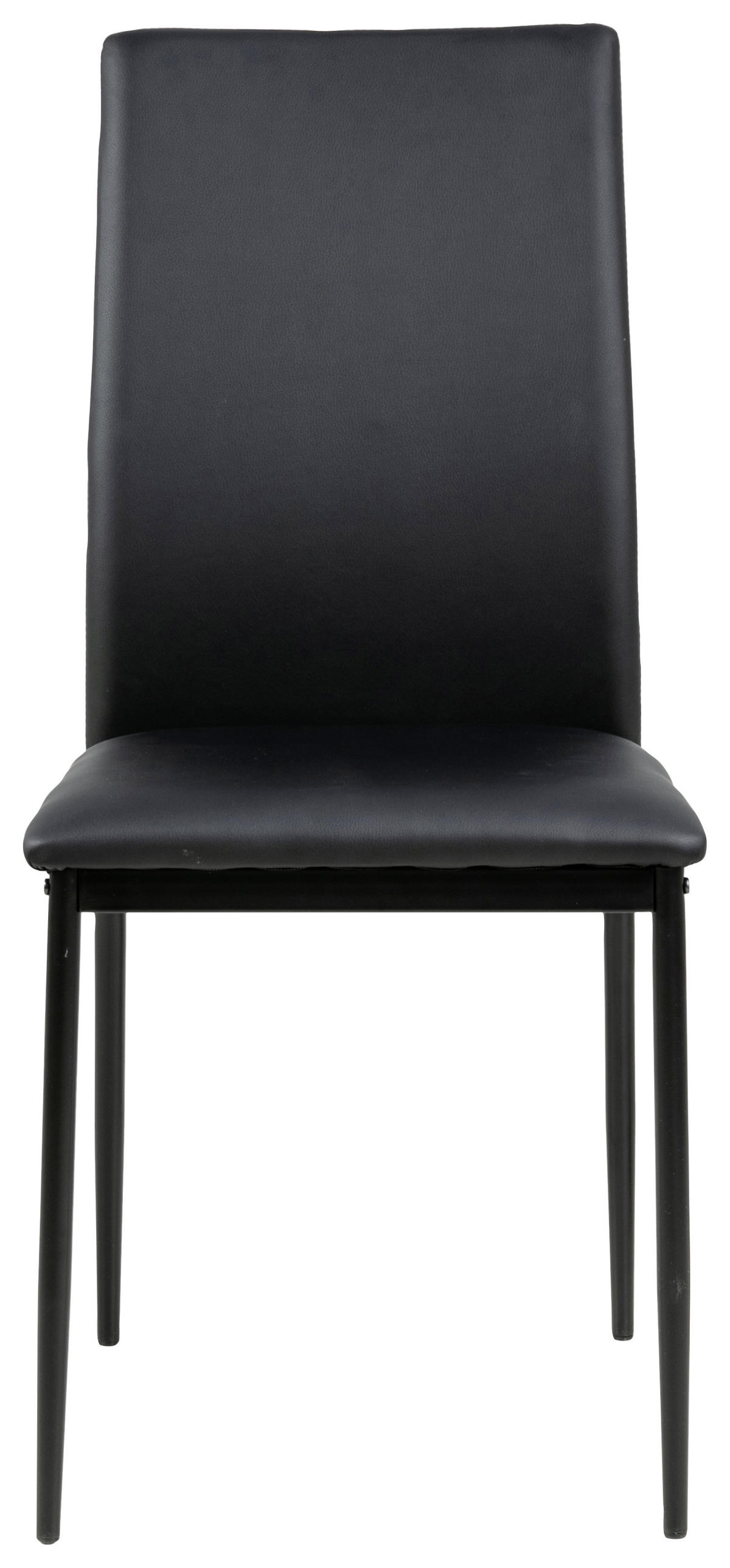 STUHL Lederlook Schwarz  - Schwarz, KONVENTIONELL, Textil/Metall (43,5/92,0/53,0cm) - Livetastic