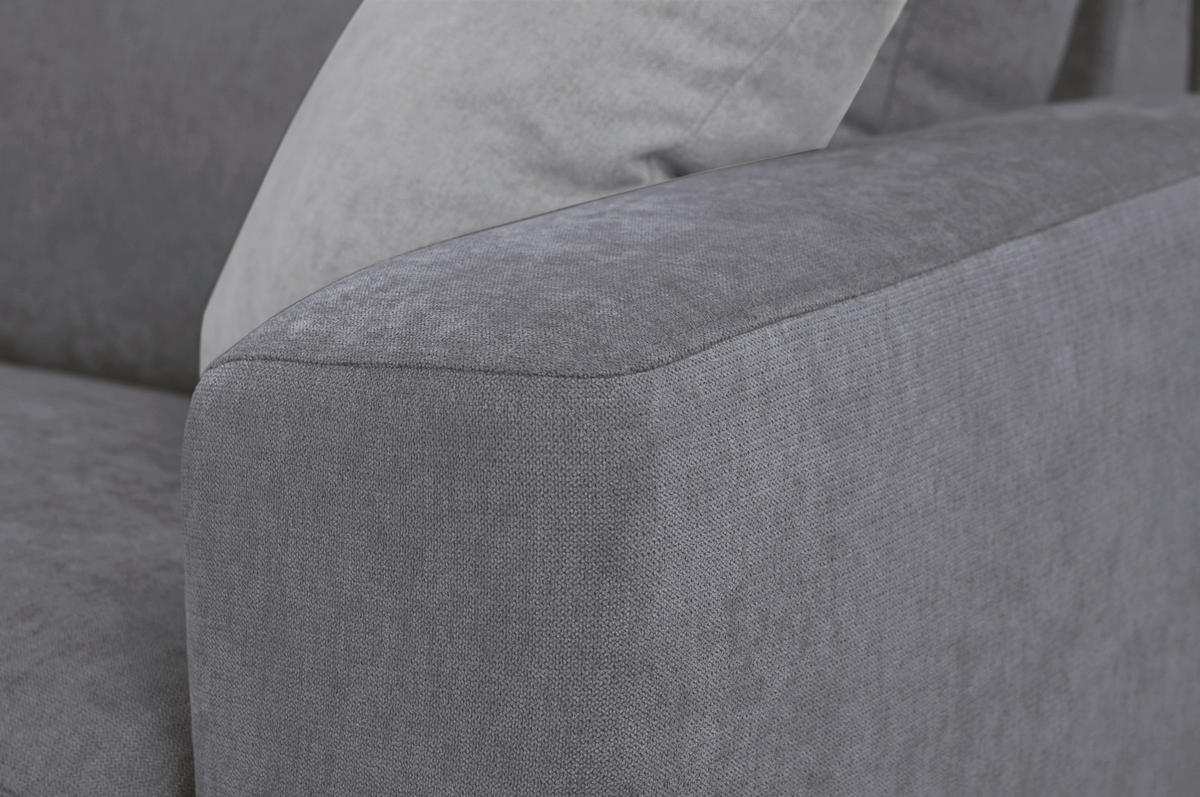 SCHLAFSOFA Mikrofaser Dunkelgrau  - Dunkelgrau/Hellgrau, KONVENTIONELL, Kunststoff/Textil (186/101/101cm) - Carryhome