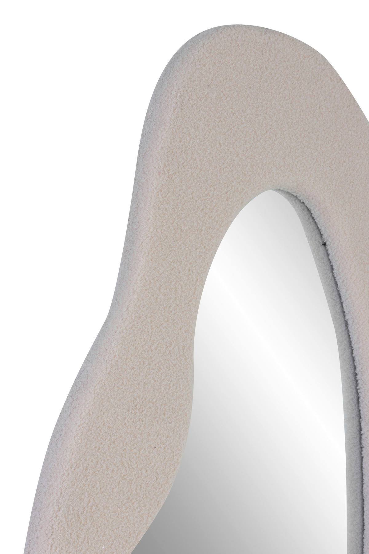 WANDSPIEGEL 72/170/3,5 cm    in Freiform  - Creme, Design, Glas/Holzwerkstoff (72/170/3,5cm) - MID.YOU