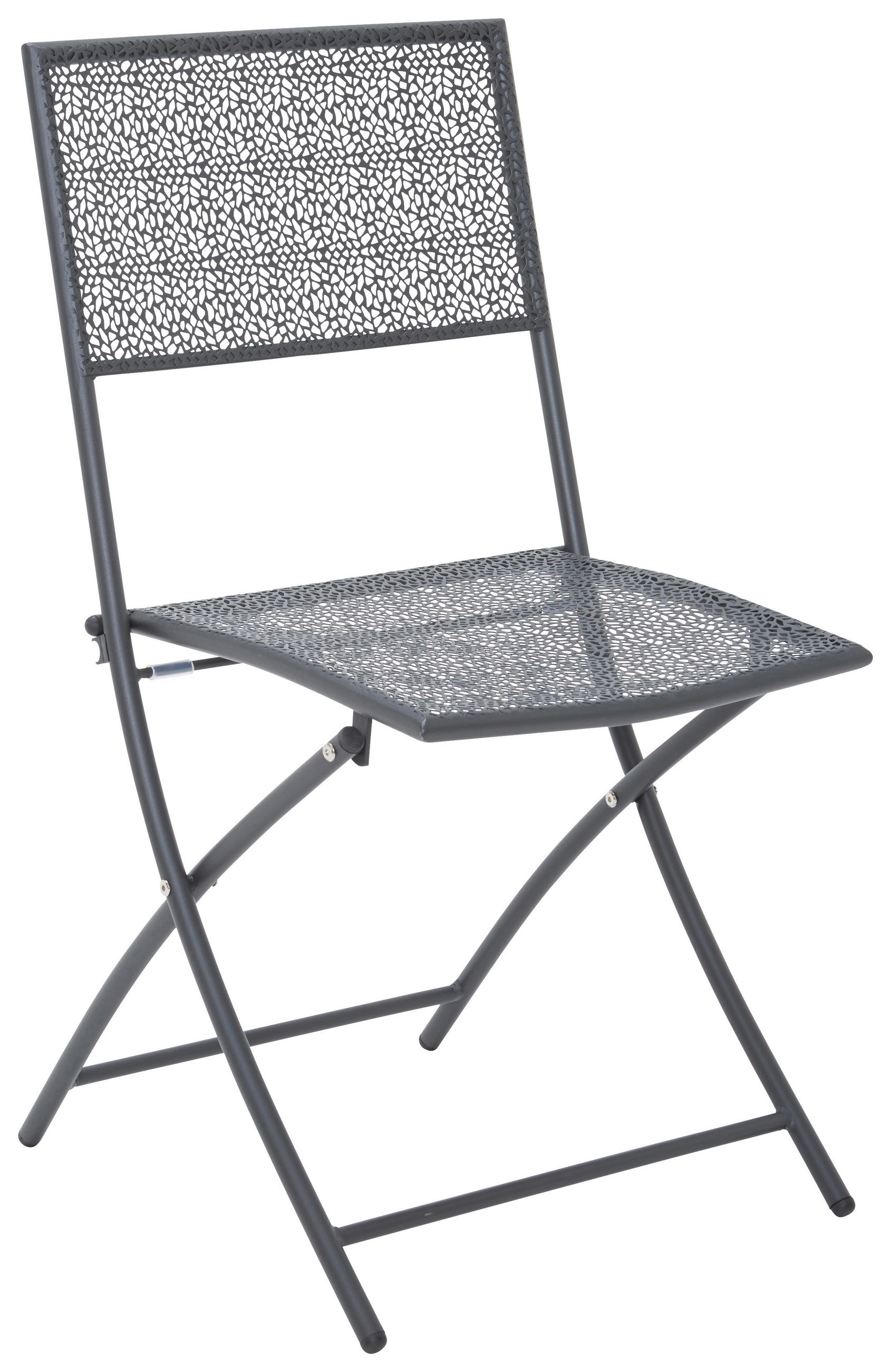 HOPFÄLLBAR POSITIONSSTOL i metall antracit  - antracit, Klassisk, metall (45/50/85cm) - Best Price