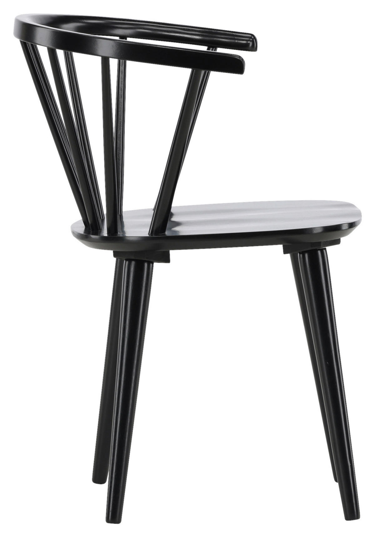 STUHL-SET 2 Stück  in  - Schwarz, Design, Holz (55/75/53cm) - Livetastic