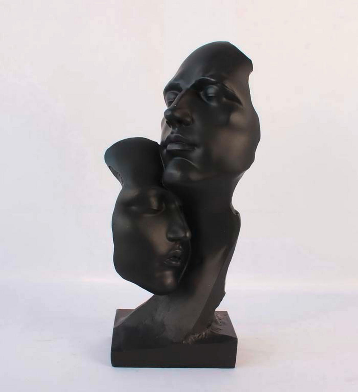 SZOBOR - fekete/arany, Basics, műanyag (14/8/30cm)