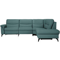 ECKSOFA Echtleder Opal  - Anthrazit/Opal, Design, Leder/Metall (280/249cm) - Himolla Komfortklass