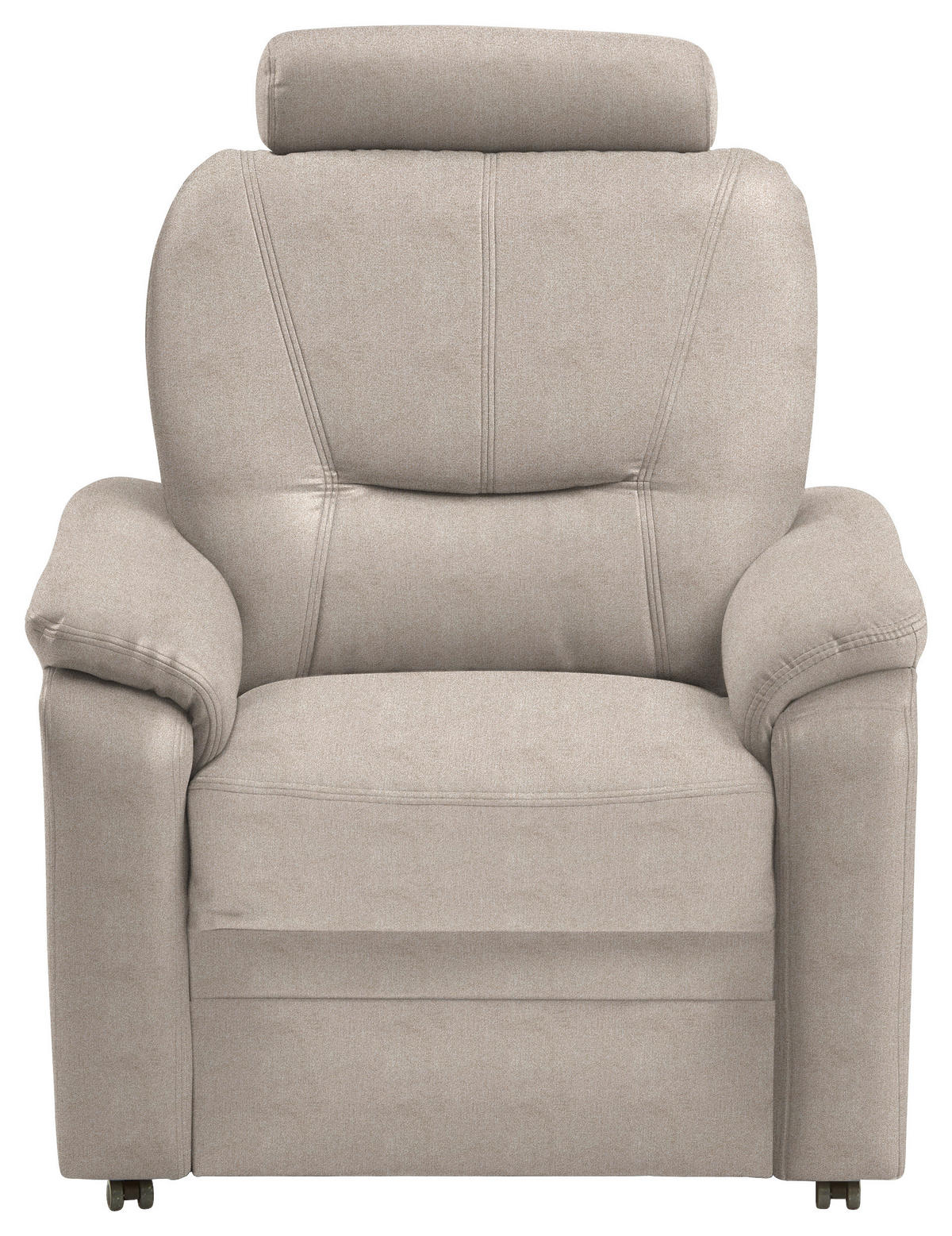 FERNSEHSESSEL in Chenille Beige  - Beige/Schwarz, KONVENTIONELL, Kunststoff/Textil (90/96/89cm) - Beldomo Comfort