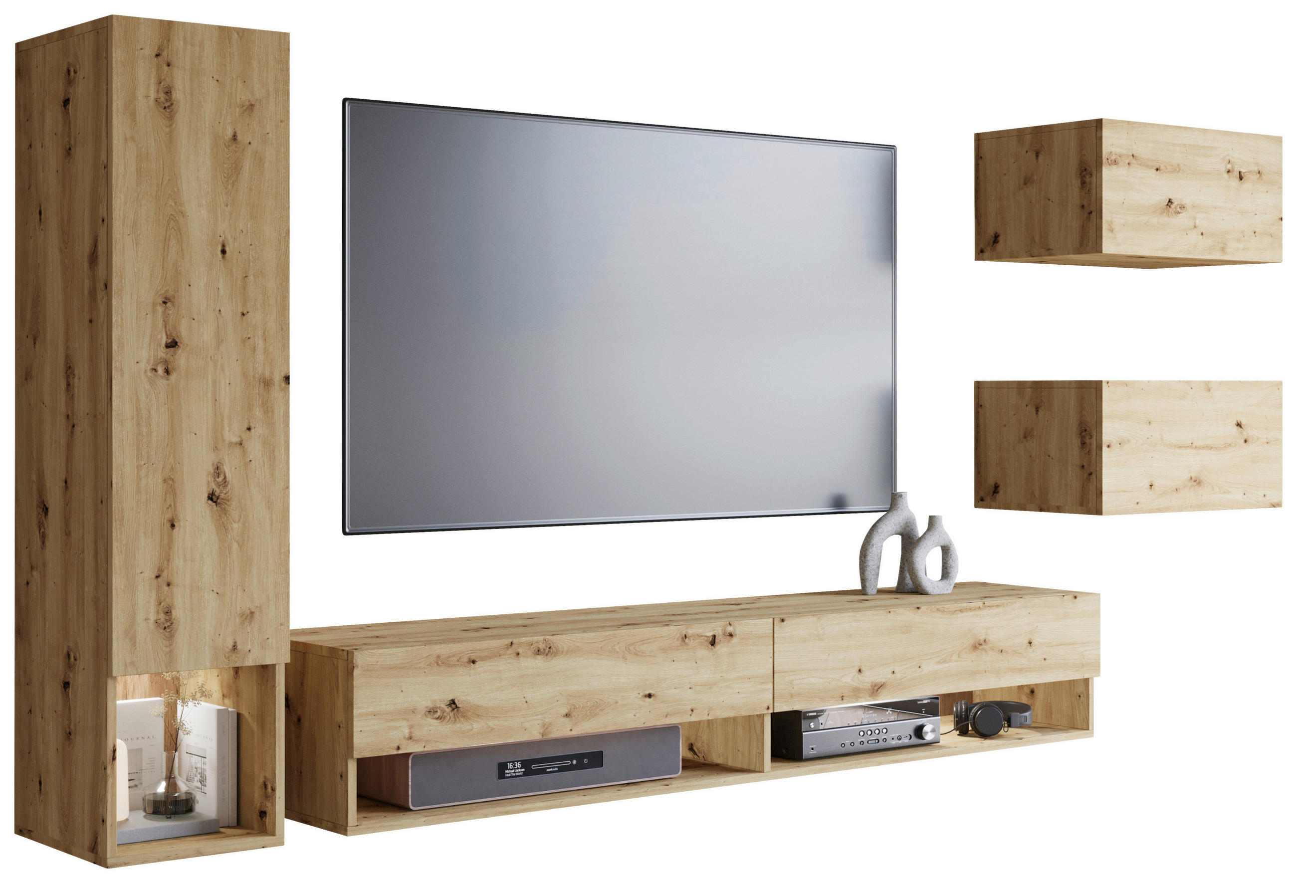 P & B Obývacia stena, dub artisan