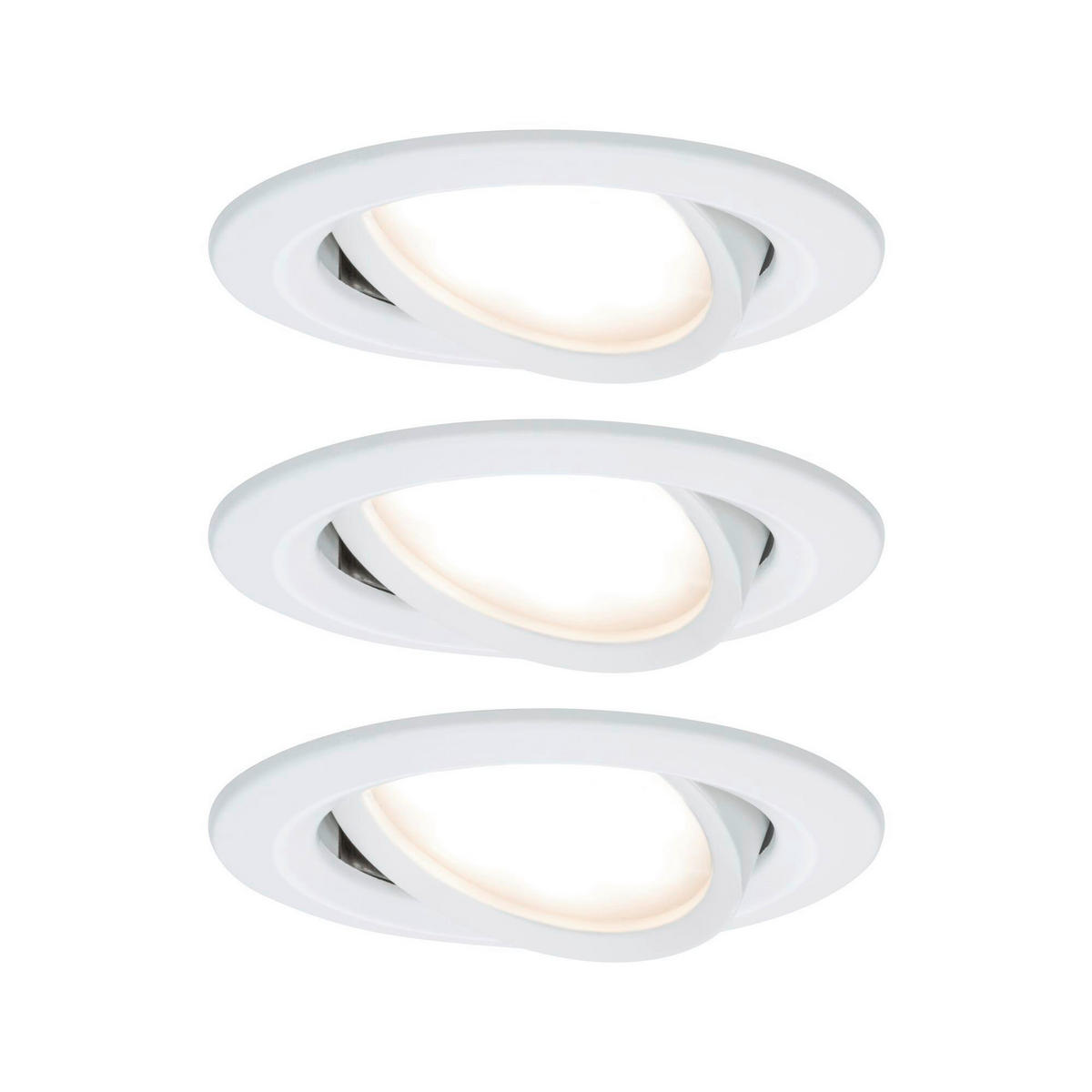 DECKENLEUCHTE   8,4 cm   - Alufarben/Weiß, Basics, Metall (8,4cm) - Paulmann