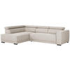 ECKSOFA in Struktur Beige  - Beige/Schwarz, Design, Kunststoff/Textil (205/284cm) - MID.YOU