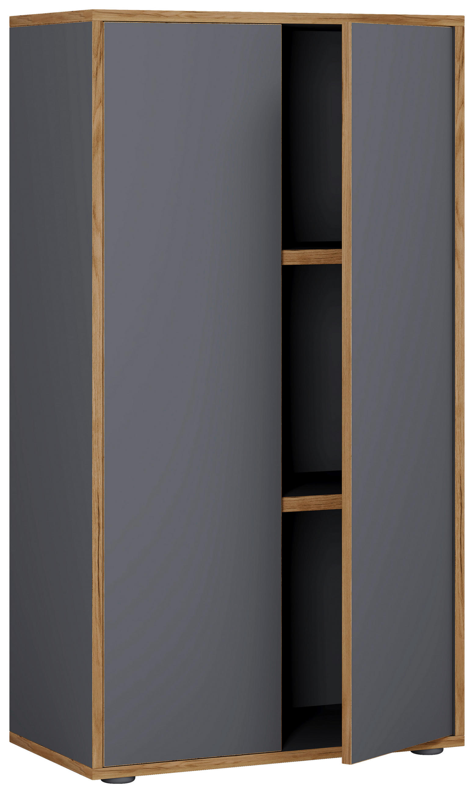 AKTENSCHRANK 60/110/33 cm - Honigeiche/Anthrazit, Design, Holzwerkstoff (60/110/33cm) - MID.YOU