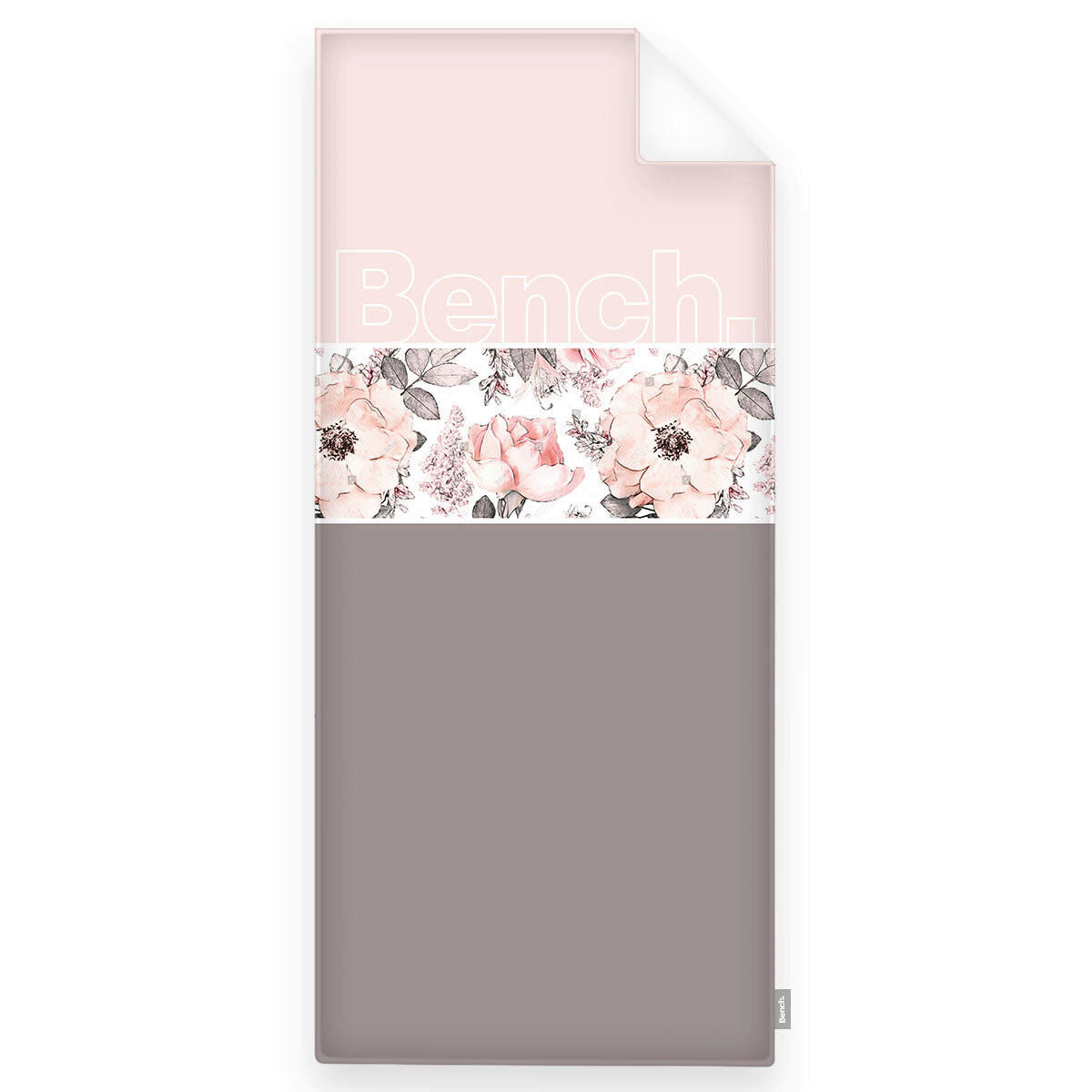 STRANDTUCH Multicolor, Rosa, Weiß, Beige 80/180 cm  - Beige/Multicolor, KONVENTIONELL, Textil (80/180cm) - Bench