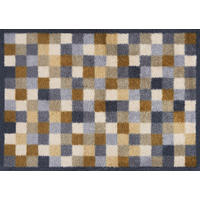 LÄUFER 60/85 cm Neutral Squares Beige  - Beige, Design, Kunststoff/Textil (60/85cm) - wash+dry