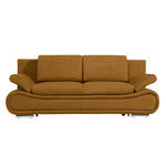 SCHLAFSOFA in Flachgewebe Goldfarben  - Chromfarben/Goldfarben, Design, Kunststoff/Textil (210/84/90cm) - Novel