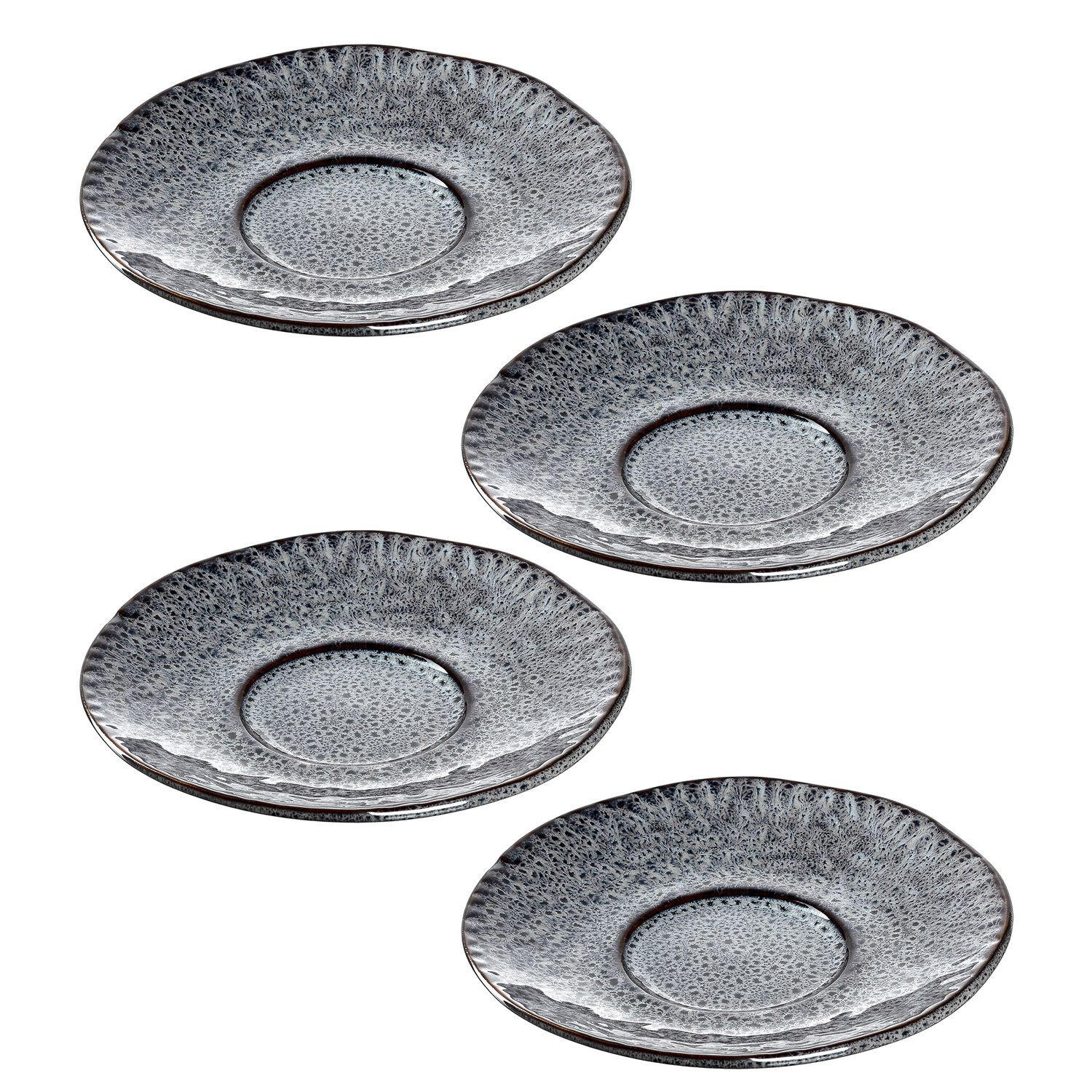 UNTERTASSENSET Matera    - Anthrazit, LIFESTYLE, Keramik (15cm) - Leonardo