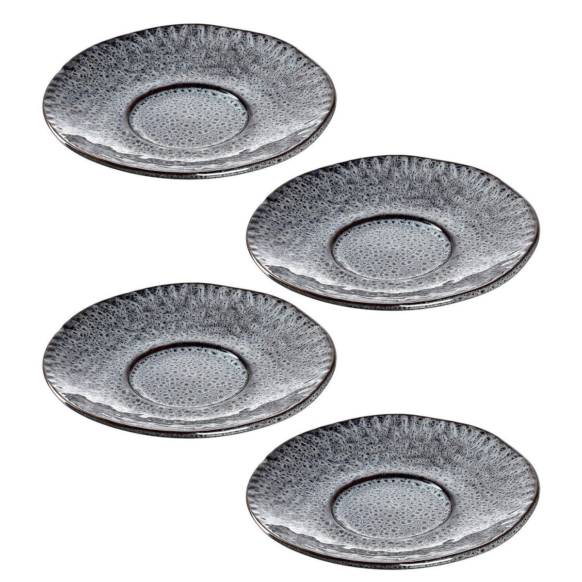 UNTERTASSENSET Matera    - Anthrazit, LIFESTYLE, Keramik (15cm) - Leonardo