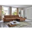 ECKSOFA  in Echtleder Braun  334/176 cm  - Schwarz/Braun, Design, Leder/Metall (334/176cm) - Dieter Knoll