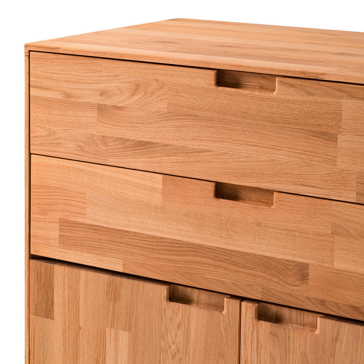 HIGHBOARD Wildeiche  80/115,1/40 cm  - Wildeiche, Natur, Holz (80/115,1/40cm) - home24