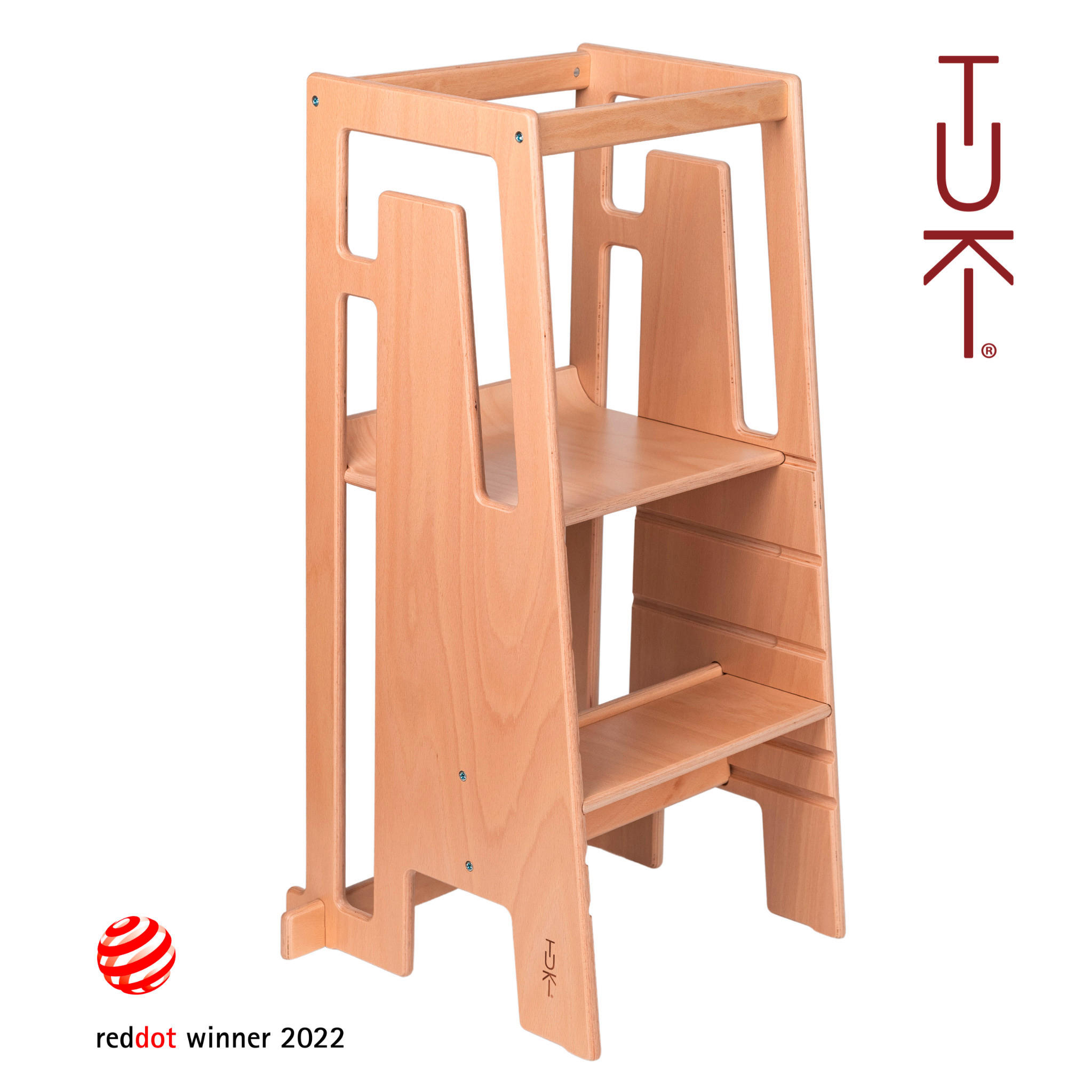 LERNTURM Tuki  - Naturfarben, Basics, Holz (40/90/43cm)