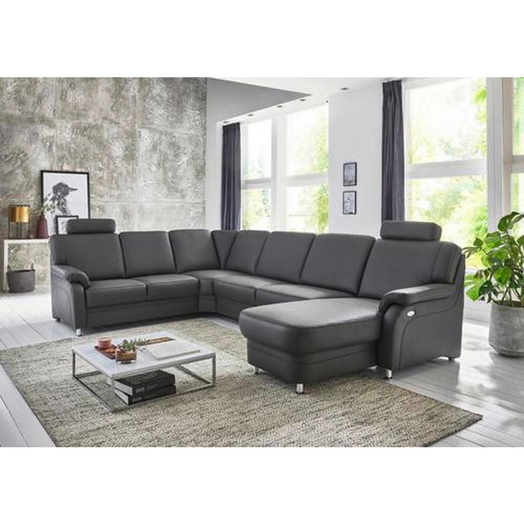 Thumbnail - Beldomo Premium Wohnlandschaft, Rot, Leder, Echtleder, Longlife-Leder, 6-Sitzer, U-Form, 329x239 cm, Goldenes M, erweite...