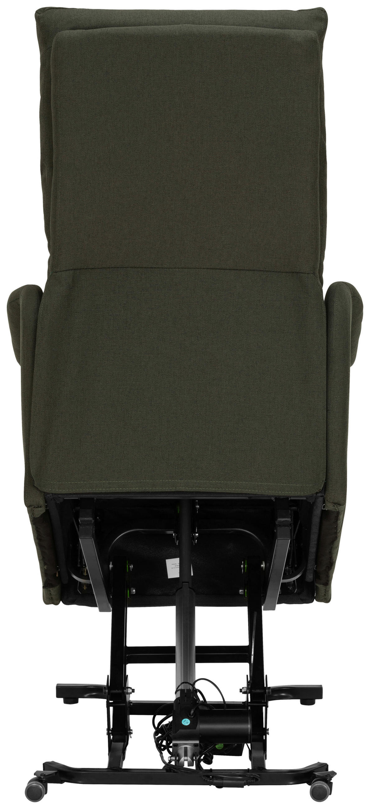 FERNSEHSESSEL Webstoff Grün  - Schwarz/Grün, KONVENTIONELL, Textil/Metall (68/103-80/93-158cm) - P & B