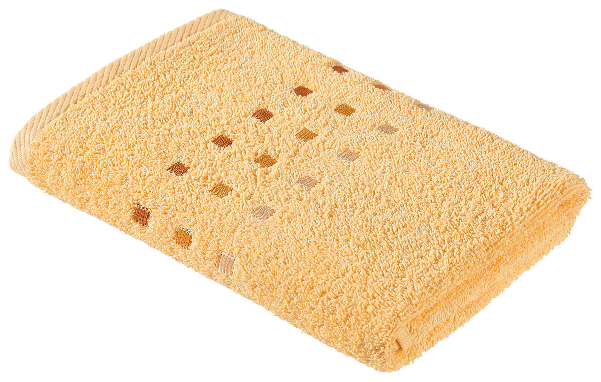 HANDTUCH Quattro Dunkelgelb  - Dunkelgelb, Basics, Textil (50/100cm) - Esposa