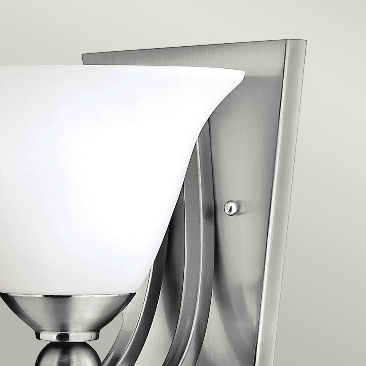 WANDLEUCHTE - Nickelfarben, Basics, Glas/Metall (19.7/21.6/22.2cm) - Elstead Lighting
