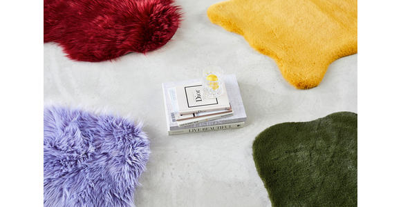 KUNSTFELL 60/90 cm Grün Tierform  - Grün, Basics, Fell/Textil (60/90cm) - Ambia Home