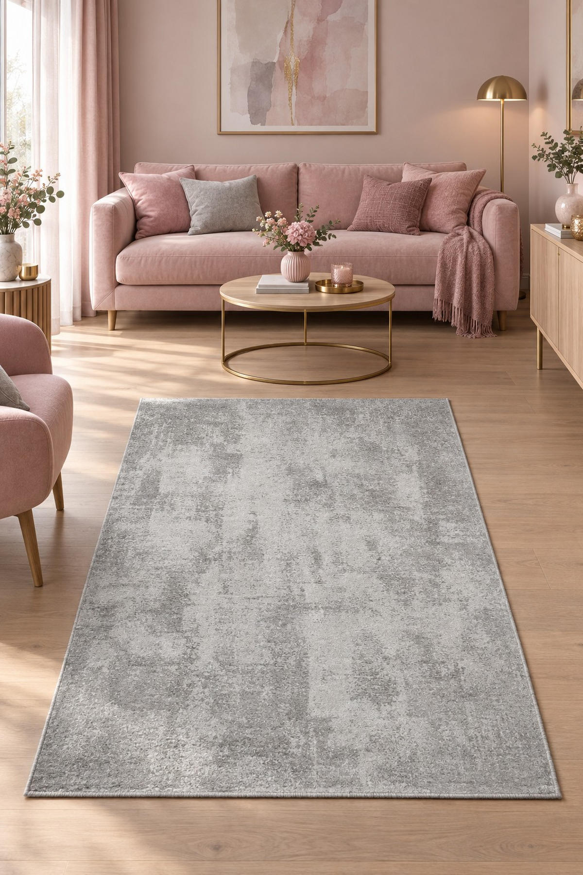 TKANI TEPIH 133/190 cm   srebrne boje  ISABELLE FABIA  - srebrne boje, Design, tekstil (133/190cm) - Dieter Knoll
