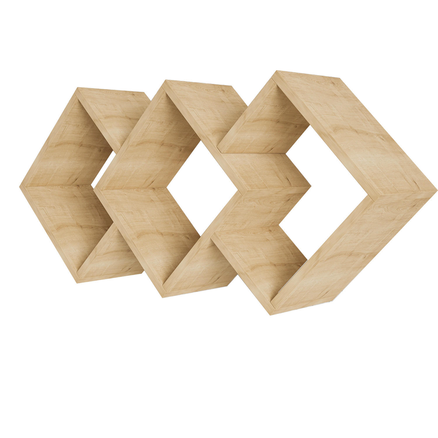 Livetastic Wandregal Galaxy Wandregal Eiche 102x42x20 cm