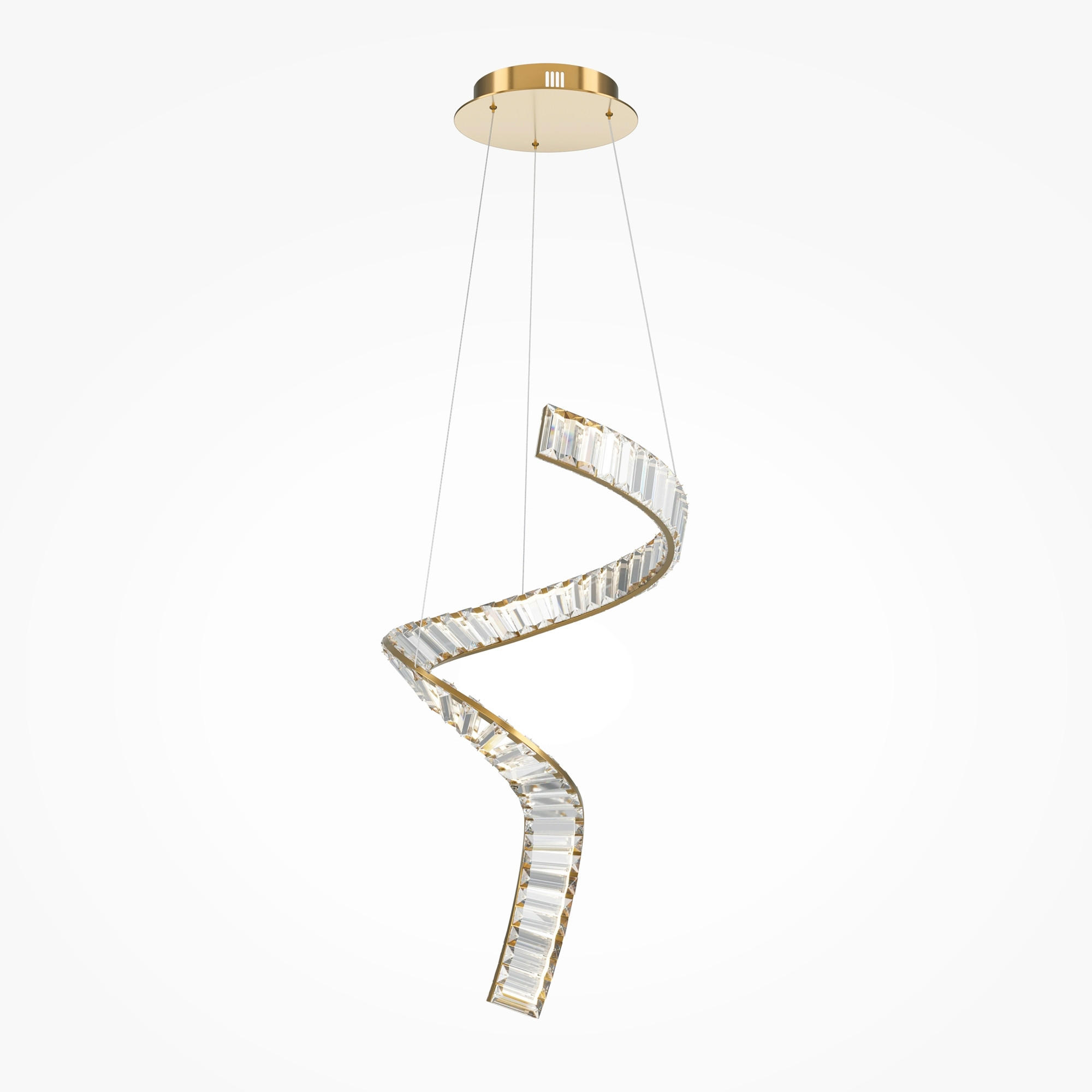 PENDELLEUCHTE Krone 45/374 cm  - Messingfarben, Design, Metall (45/374cm) - MAYTONI