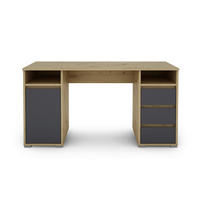 SCHREIBTISCH  in verschiedenen Holz-Dekoren erhältlich  - Eiche Artisan, MODERN, Holzwerkstoff (138/55/75cm) - MID.YOU