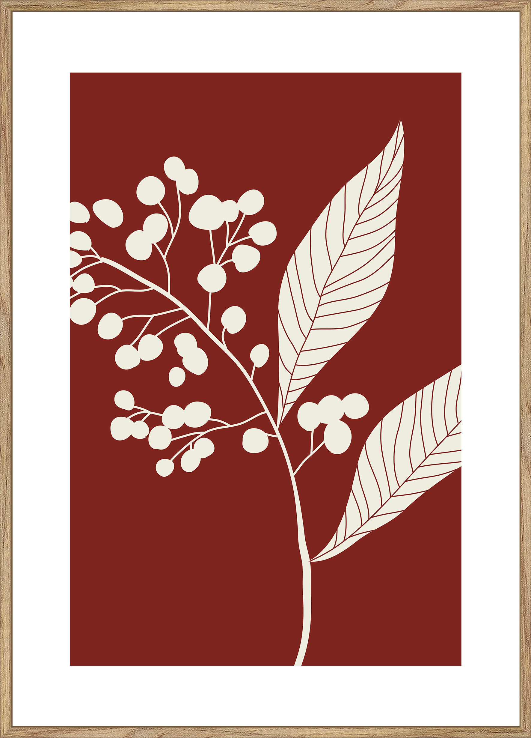 KUNSTDRUCK 51,2/71,2 cm  - Eichefarben/Multicolor, Design, Holzwerkstoff/Textil (51,2/71,2cm) - Monee