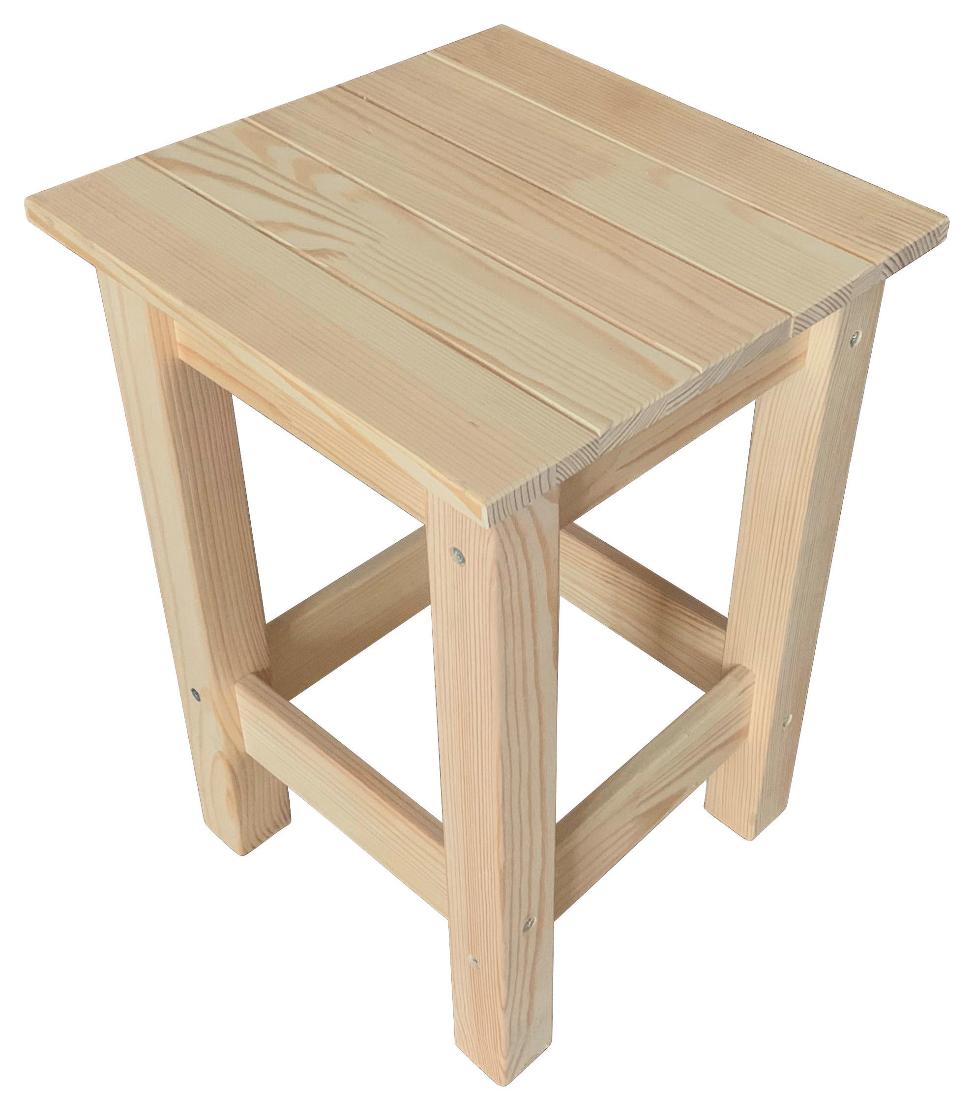 Hocker Uni 1 Kiefer Echtholz H: 45 cm