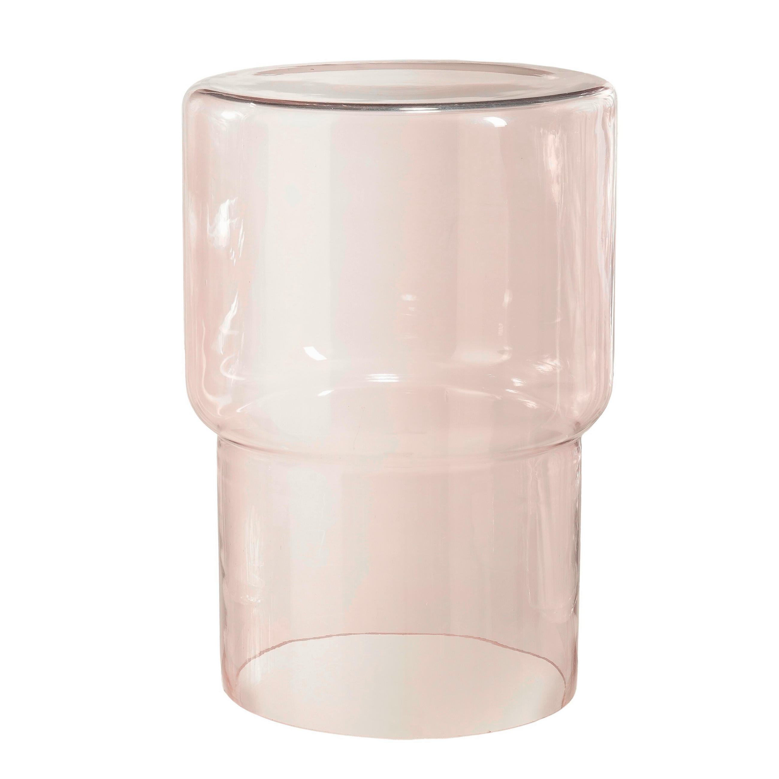 ODKLÁDACÍ STOLEK, pink - pink, Basics, sklo (30/44.5cm)
