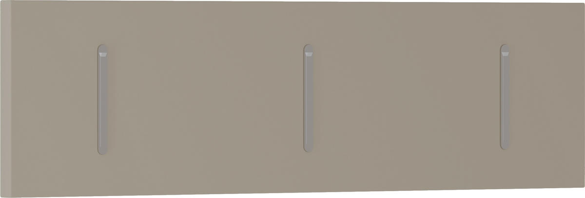 HAKENLEISTE  in Sandfarben  - Sandfarben, Design, Holzwerkstoff/Metall (100/25/3cm) - Moderano
