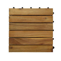 TERASOVÁ DLAŽDICE, barvy akácie - barvy akácie, Konvenční, dřevo/plast (30/30/2,4cm) - Ambia Garden