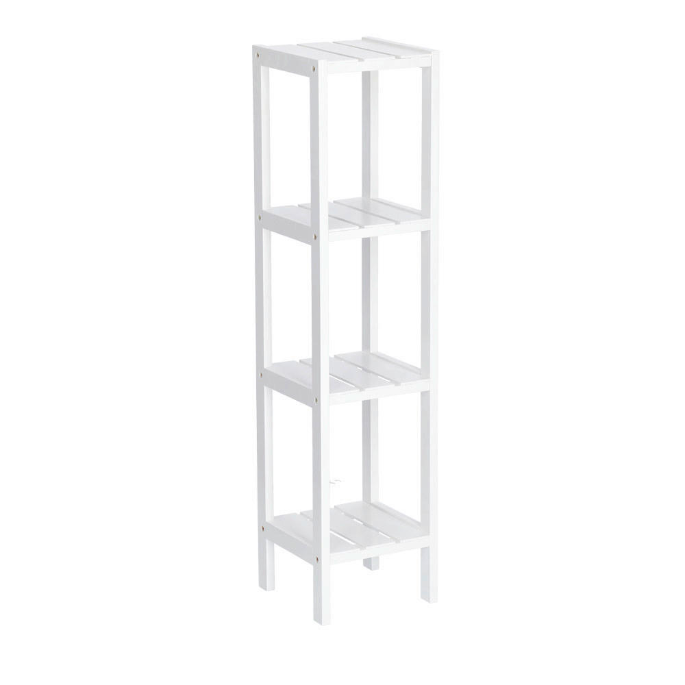 STANDREGAL Weiß  - Weiß, Basics, Holz (22/22/92cm) - Zeller Present