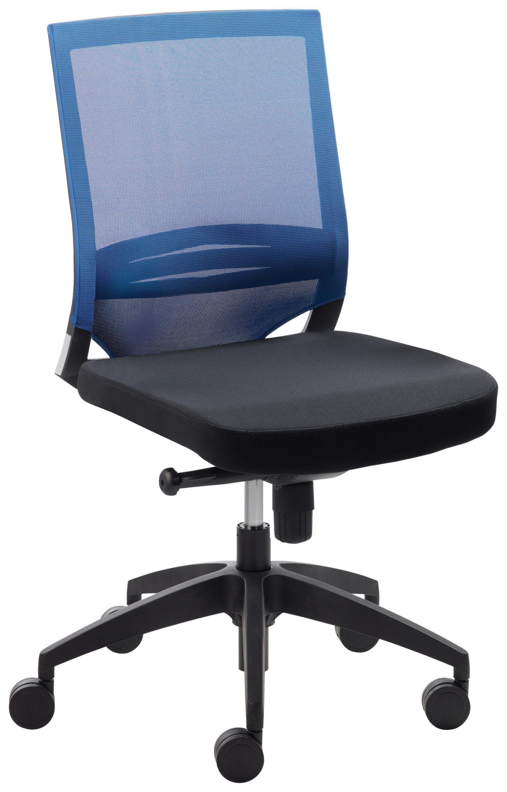 DREHSTUHL Blau, Schwarz  - Blau/Schwarz, MODERN, Holz/Kunststoff (65/94-106/60cm) - MID.YOU