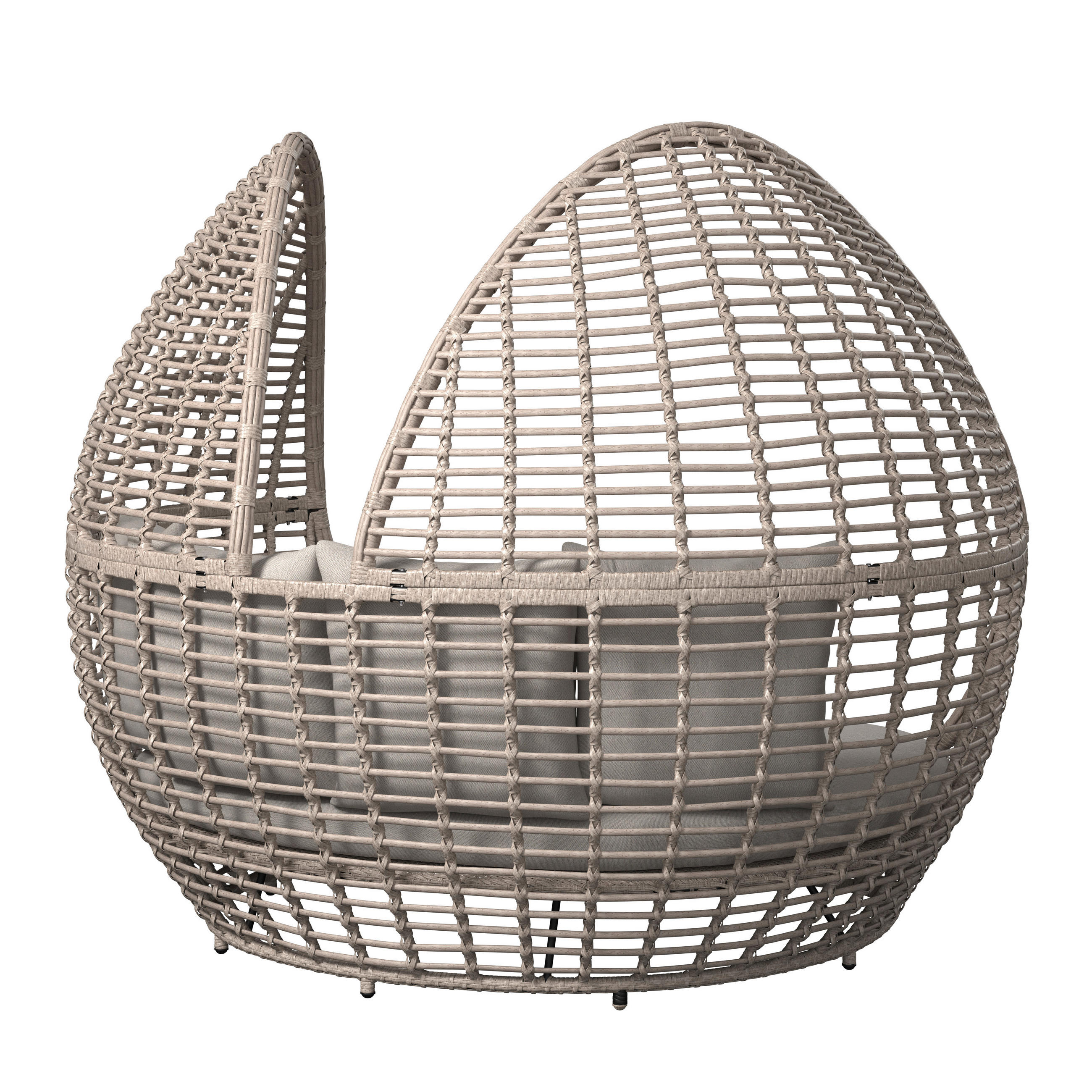 SONNENINSEL  - Beige, MODERN, Kunststoff/Textil (218l) - Ambia Garden