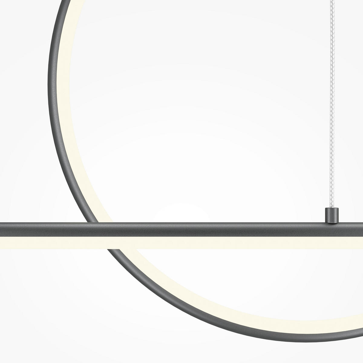 PENDELLEUCHTE Halo 143/304/11,7 cm  - Schwarz, Design, Metall (143/304/11,7cm) - MAYTONI