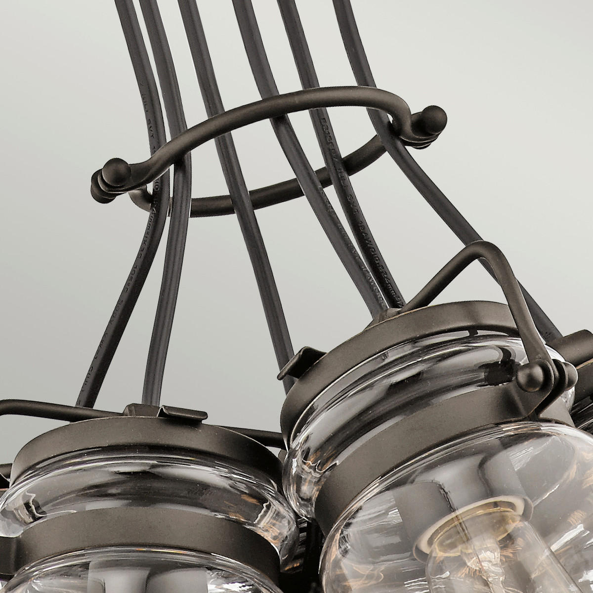HÄNGELEUCHTE 30.5/25.3 cm    - Bronzefarben, Konventionell, Glas/Metall (30.5/25.3cm) - Elstead Lighting