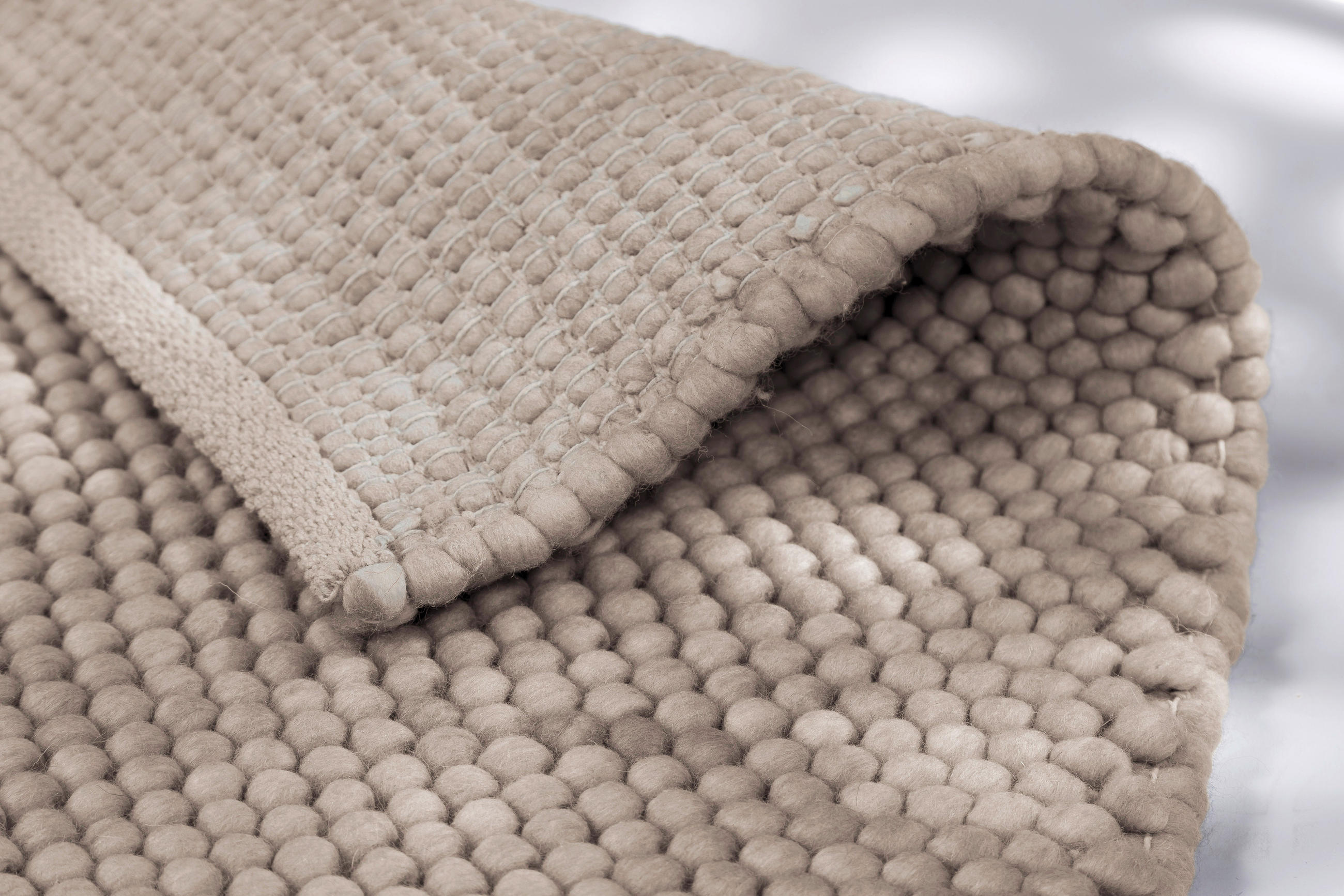 HANDWEBTEPPICH 170/240 cm Poppy Hellbraun  - Hellbraun, Basics, Textil (170/240cm) - Schöner Wohnen