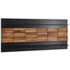 WANDBOARD  135/60,8/22,5 cm  - Eichefarben/Grau, Design, Glas/Holz (135/60,8/22,5cm) - Novel