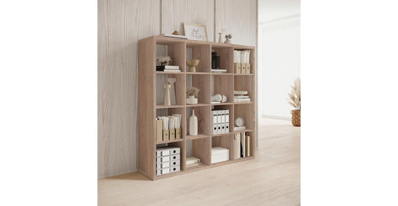 RAUMTEILER Holzwerkstoff Sonoma Eiche  - Sonoma Eiche, Design, Holzwerkstoff (147/147/38cm) - Carryhome