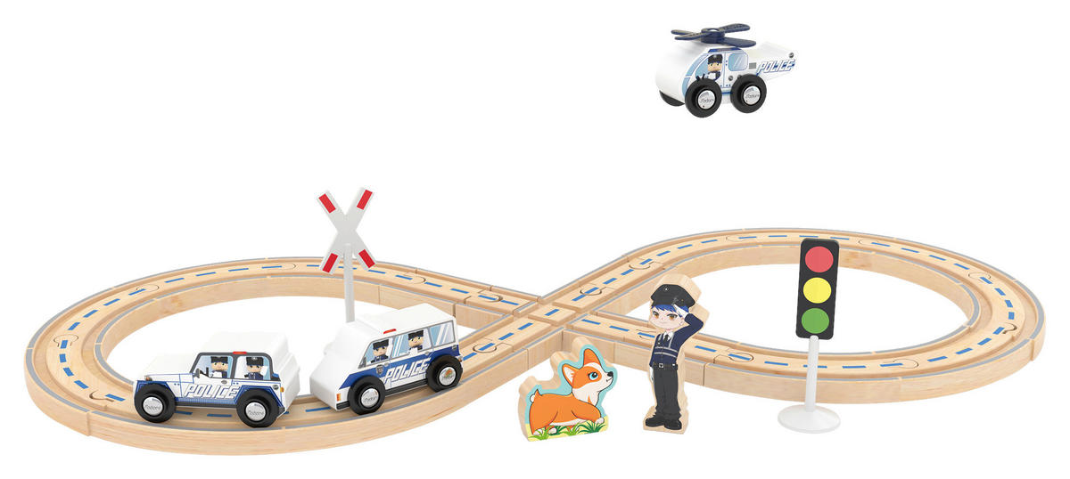 VLÁČEK NA HRANÍ - vícebarevná, Basics, kov/dřevo