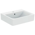 WASCHBECKEN 55/14/46 cm  - Weiß, Basics, Keramik (55/14/46cm) - Novel