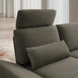 ECKSOFA  in Flachgewebe Braun  155/234 cm  - Schwarz/Braun, Design, Textil/Metall (155/234cm) - Dieter Knoll