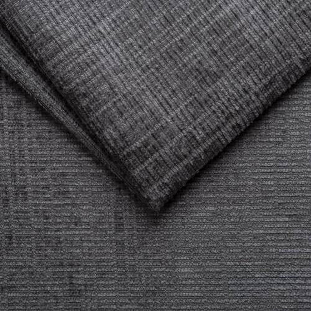 KANAPÉÁGY textil grafitszürke  - grafitszürke/fekete, Konventionell, textil/fa (212/97/105cm) - MID.YOU