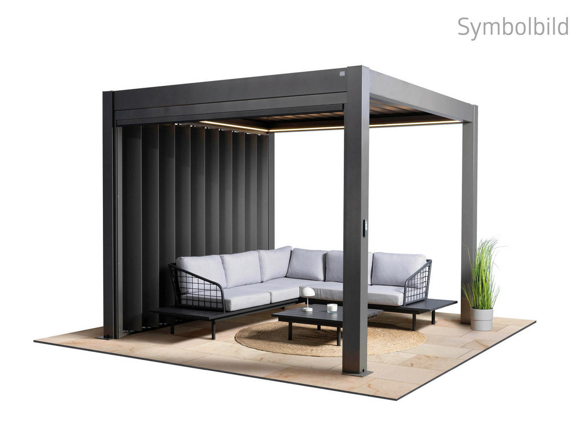PAVILLON - Grau, Design, Metall (404,5/264/312cm) - Biohort