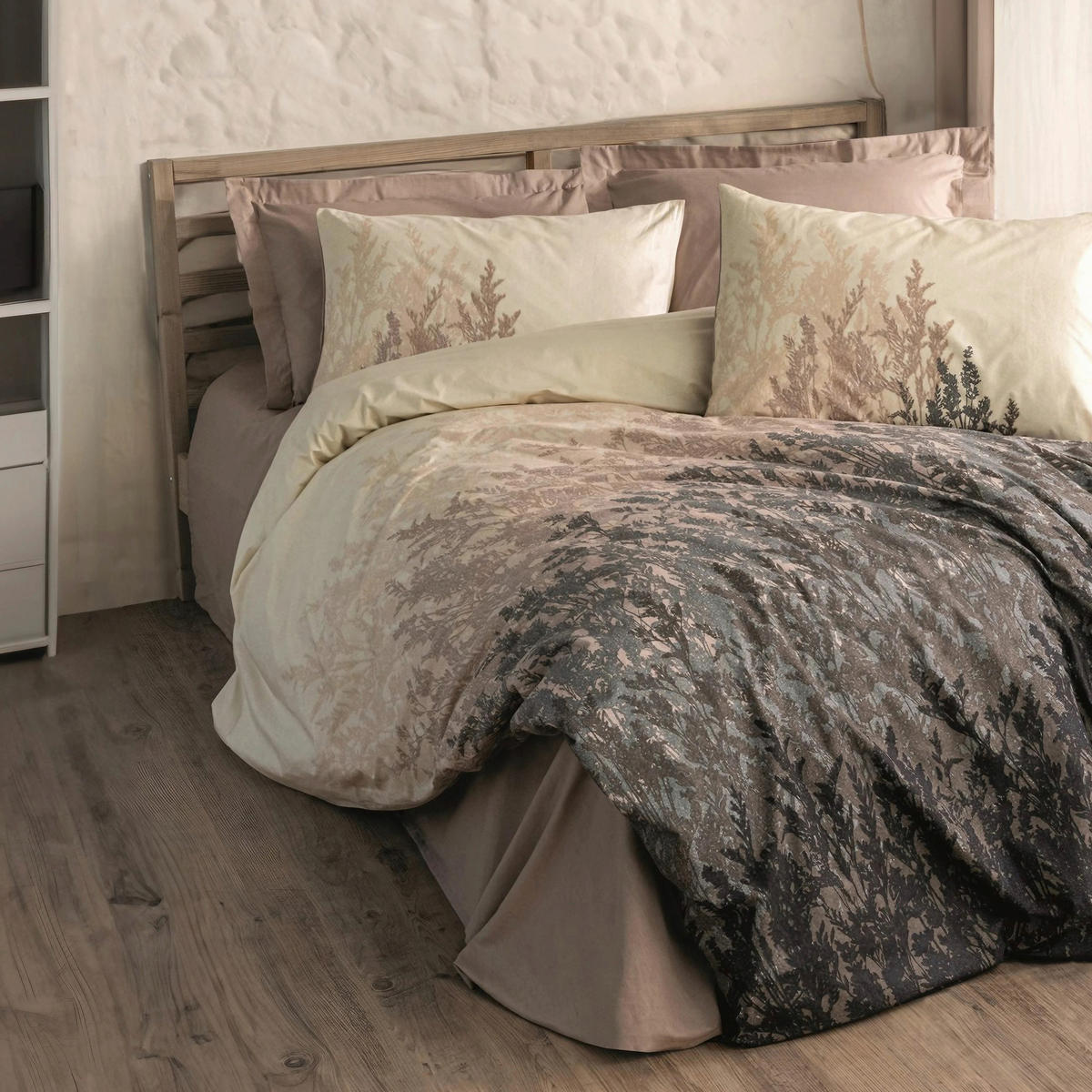 BETTWÄSCHE 155/220 cm  - Beige, Basics, Textil (155/220cm)