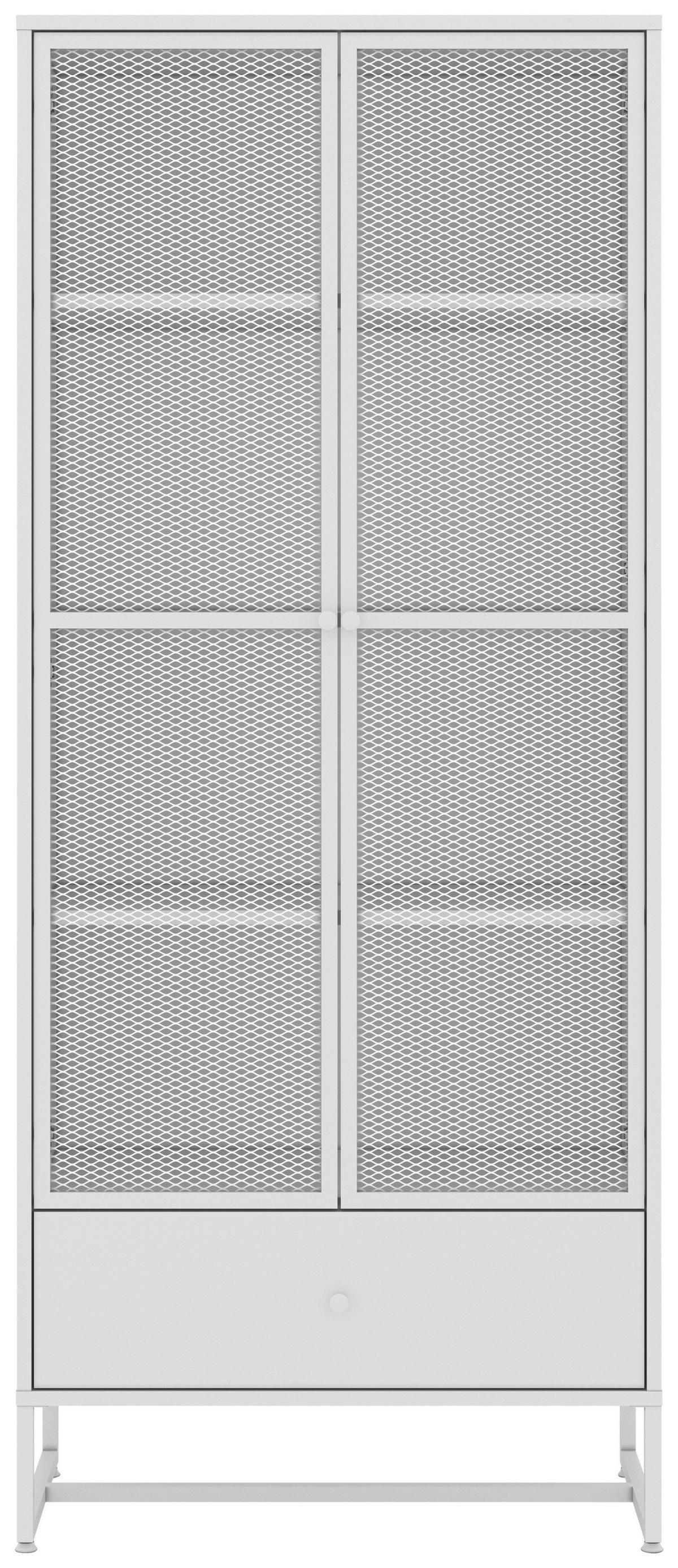 VITRINE in Weiß  - Weiß, MODERN, Holzwerkstoff/Metall (80/191/41cm) - Novel