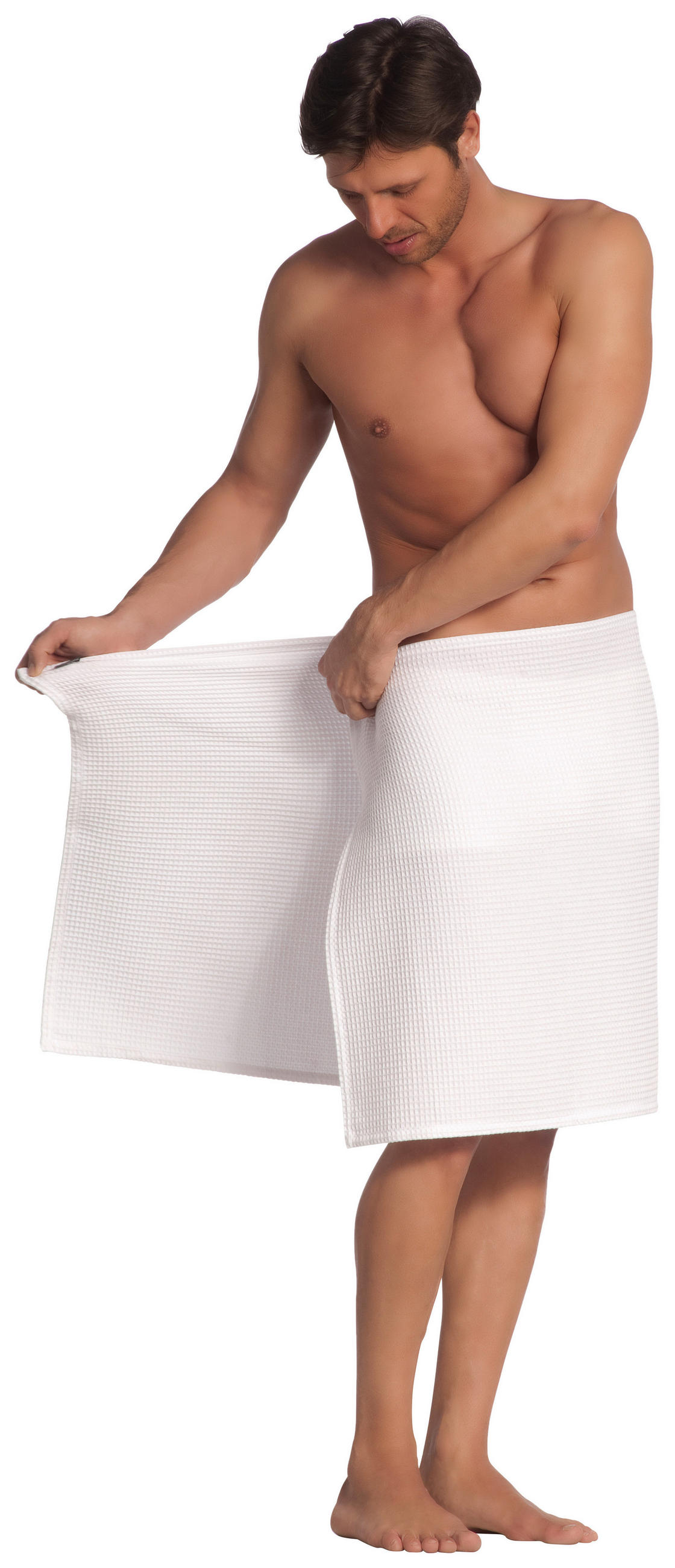 PEŠKIR ZA SAUNU ROME  bela 80/220 cm  - bela, Osnovno, tekstil (80/220cm) - Vossen